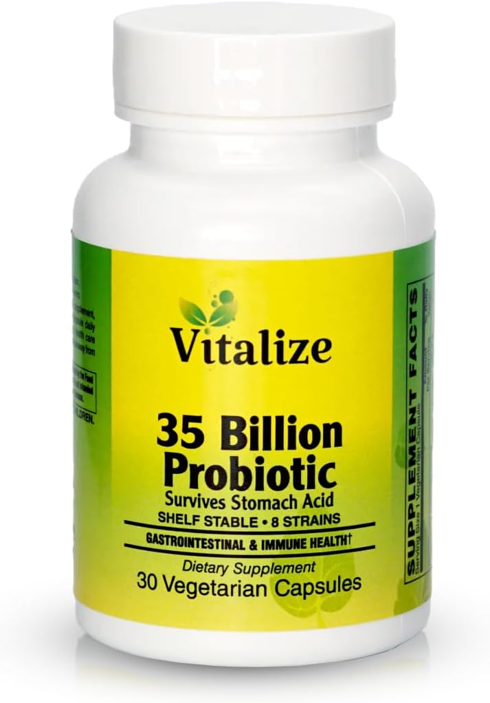UVitalize - 35 miljardia PROBIOTIC ... Probiootit naisille ja miehille... Probiootit 8 Probioottitahrat... Tue aineenvaihduntaa ja ruoansulatusta...
