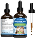 Pet Wellbeing Smooth BM Gold for Dog & Cats - Ummetus Relief & Studios Softener, tukee terveitä Bowel liikkeet - Natural Herbal Supplement 4 oz (118 ml)