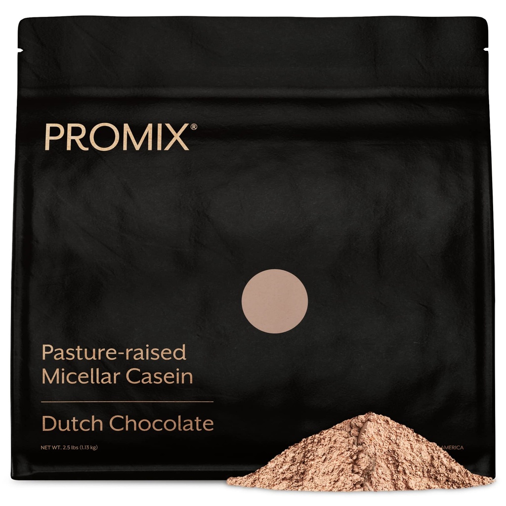 ProMix Nutrition Casein Protein Powder, Chocolate - Grass-Fed - Hidas ja kestävä Recovery Post Treout Fitness - Shakes, Smoothies, paistaminen & ruoanlaitto reseptit - Gluteeniton - 2,5 Punta (Pack of 1)