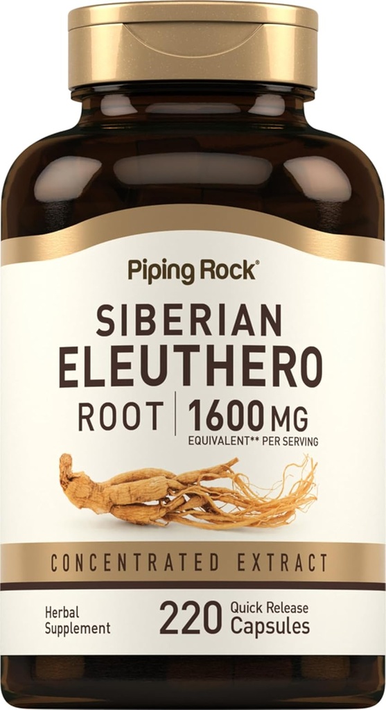 Piping Rock Siperia Eleuthero juurikapselit 1600 mg ... 220 Count...