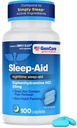 GenCare - unilääke Difenhydramiini HCL 25mg Blue Caps (100 Caplets) - Non tapa muotoilla yöunet pillereitä aikuisille pudota Nukkua nopeammin ja nukkua syvemmälle läpi yön - unilääkkeitä