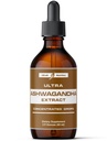 Ultra6 Nutrition Ashwagandha Liquid Drops - Organic Ashwagandha Lisäravinteet Rhodiola Rosea Tincture - juuriuutetta mielialan ja energian - täydentää miesten ja naisten