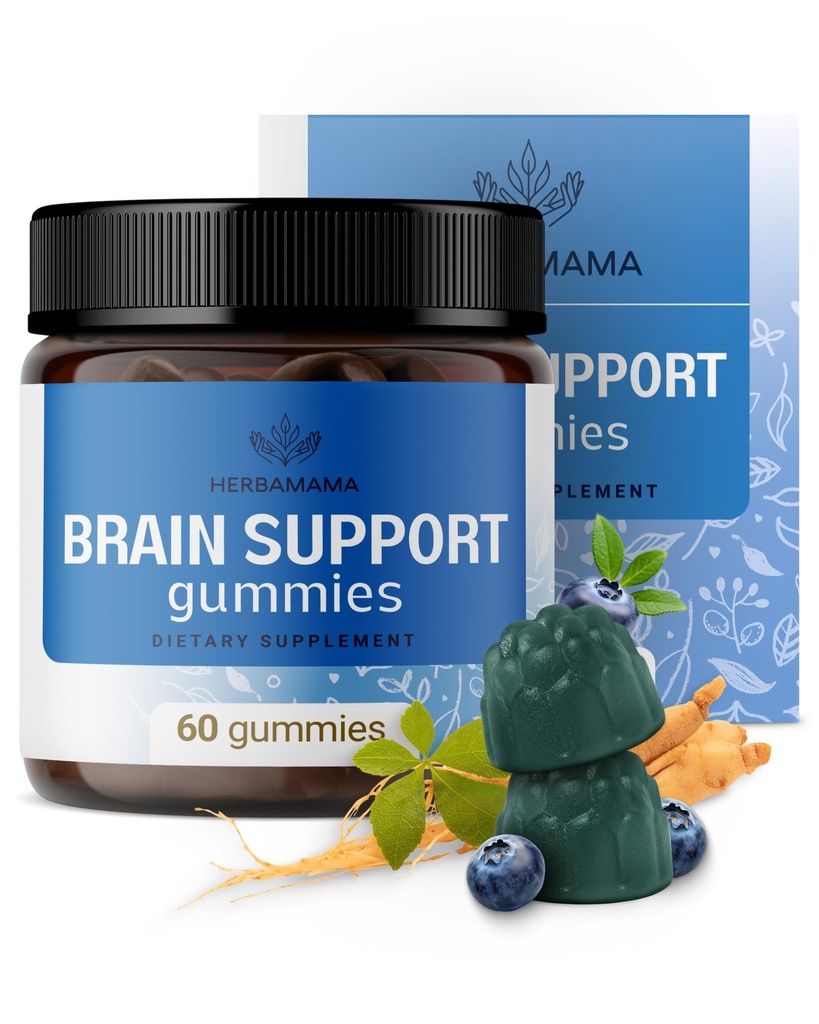 HERBAMAMA Brain Support Gummies 