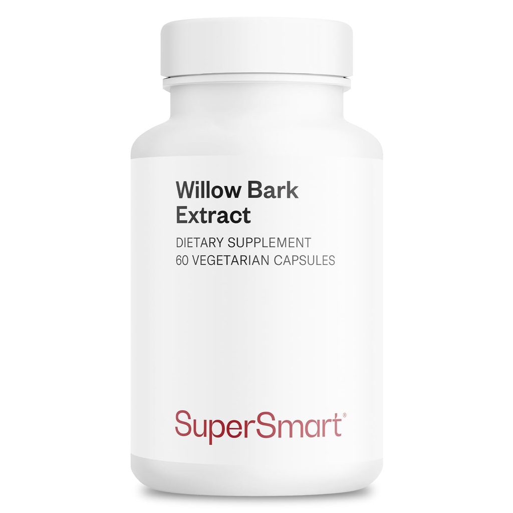 Supersmart - Willow Bark Extract 530mg per päivä (High Potency) - 15% Salicin - Natural Willow Bark Herb Supplement 