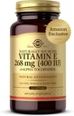 Solgar Vitamin E 268 mg (400 IE), 360 Alpha Softgels - naturlig antioxidant, hud- och immunsystemsupport - naturligt källad vitamin E - Glutenfri, mejerifri - 360 portioner