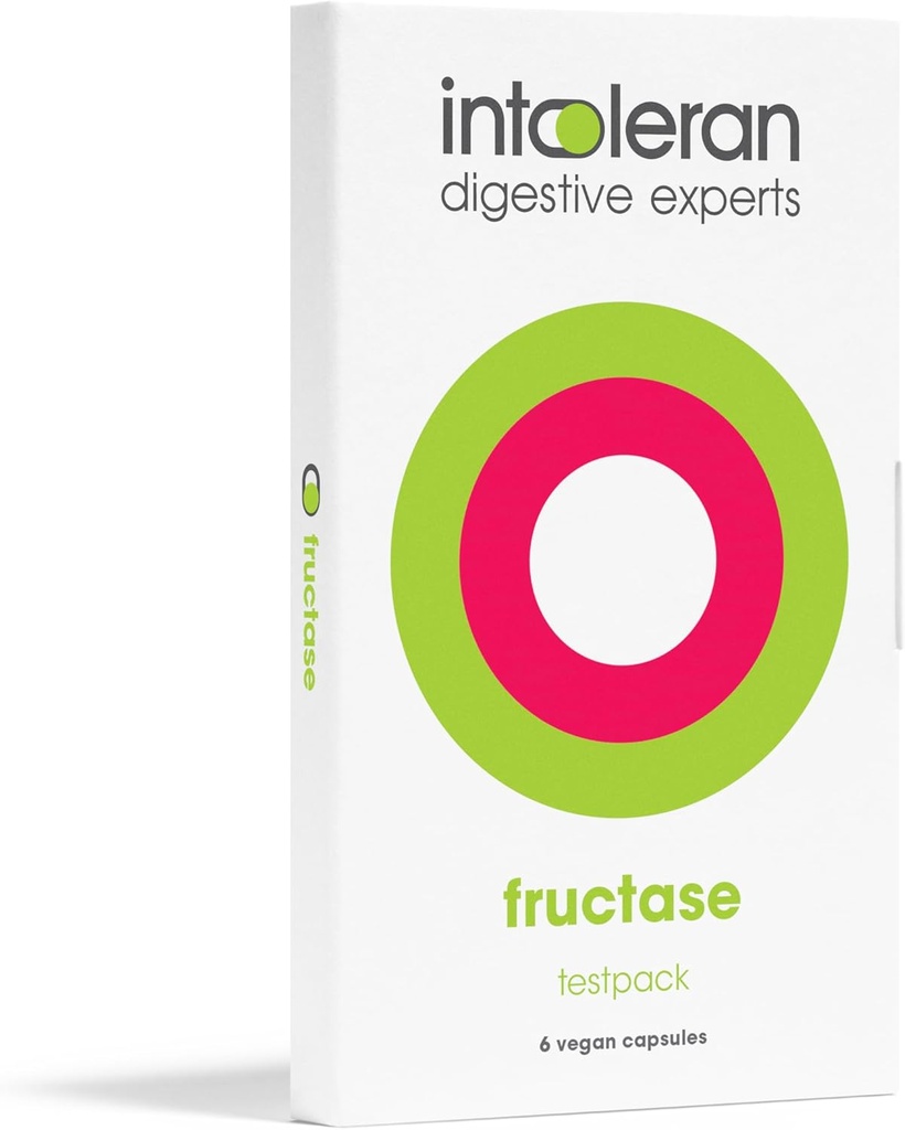 Intoleran Fruktaasi Digestiivinen Entsyymit Testpack - 6 kapselia ... Täydennys Fruktoosi-intoleranssia varten... Entsyymit auttamaan Digest Sugary Foods & Drinks (Fruit Sugar) ...