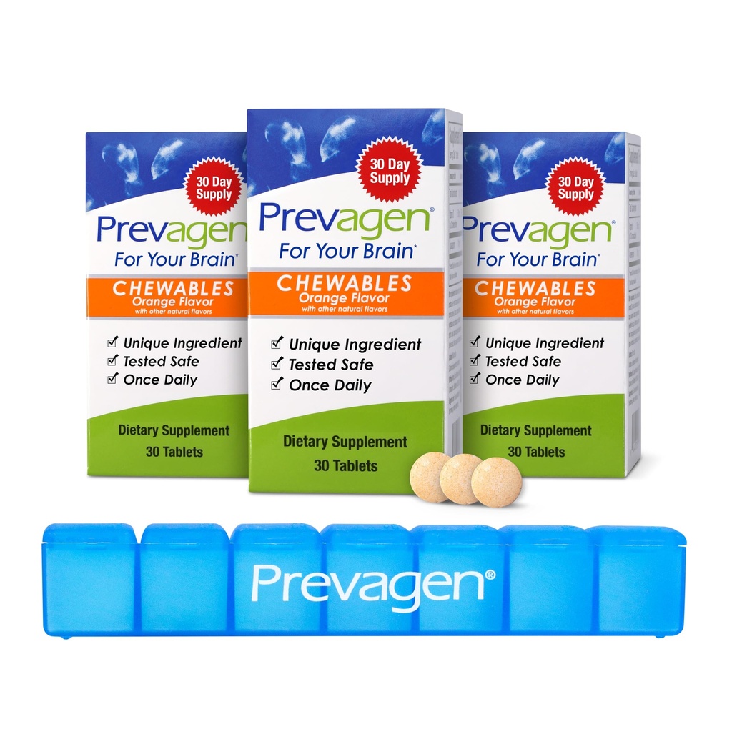 Prevagen Säännöllinen vahvuus Orange purutabletti - 90 tablettia (3 kuukauden tarjonta) ...