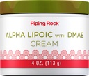 Piping Rock Alpha Lipoic Acid | 4 oz | med DMAE Cream | Hydrating & Firming för ansikte och hud | Non GMO, Gluten Free