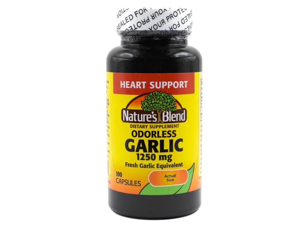 Nature's Blend Odorless Valkosipuli 1 250 mg 100 Caps