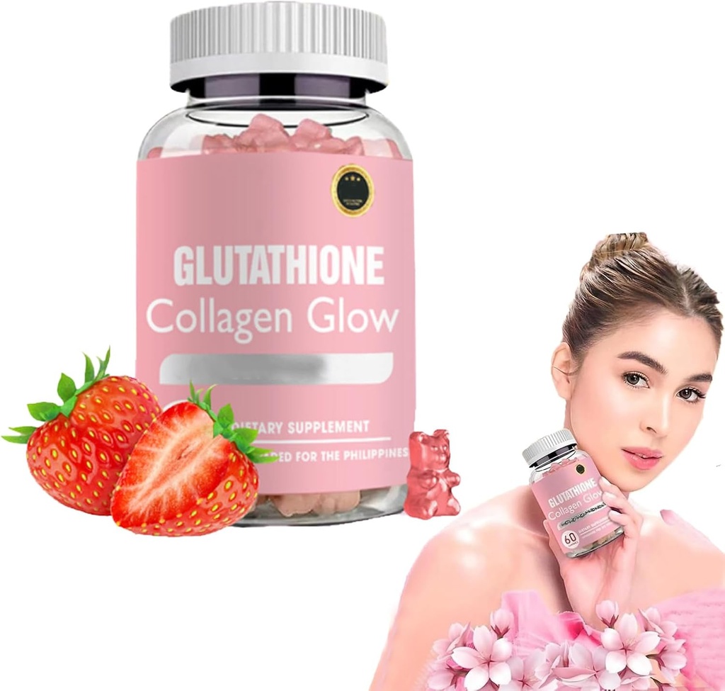 DYALE Glutatione Collagen Glow Gummies, Glutatione Collagen Glow Gummies for Dark Spot,60/120 Pcs Glutatione Collagen Gummies for Women, Korean Collagen Gummies for Dark Spot (1kc)