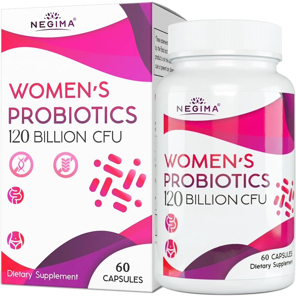 Negima Menopause Lisäravinteet naisille, 120 miljardia PMY Probiootit naisille, 13-in-1 Yrtit & kasvitieteellinen Complex, Menopause - 60 Caps