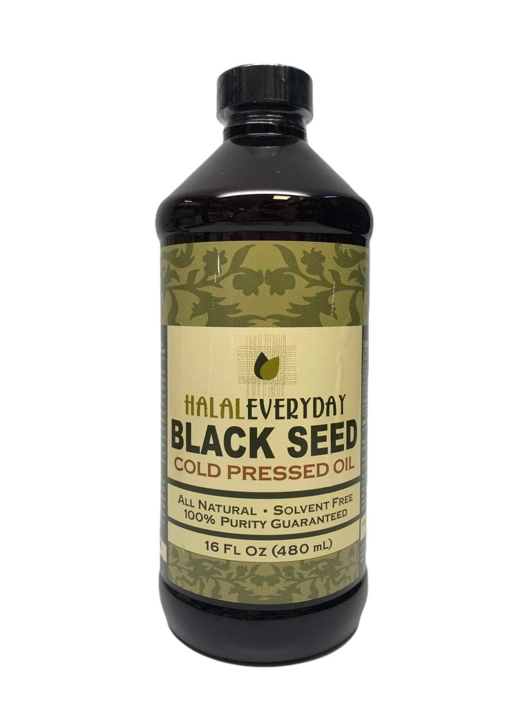 Pure Black Seed Oil - 16 OZ - 100% Pure och Cold Pressed Black Seed - Non-GMO och Vegan - Nigella Sativa