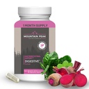 Mountain Peak Nutritionals Digestive Enzymes & Probiotics for Gut Health & Bloating Relief - Advanced Digestion Supplement w / 12-Strain Probiotic Blend & Betaine HCl (90 Vegetariska kapslar)