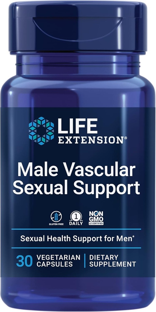 Life Extension Mies Verisuoniseksuaalinen tuki, musta inkivääri, Kaempferia parviflora, miesten seksuaalinen terveys, seksuaalinen toiminta, gluteeniton, ei-GMO, 1- Daily, 30 kasvissyöjä kapselit