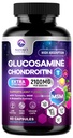 Glukosamin Chondroitin MSM Joint Supplement 2100mg - med glukosaminsulfat, gurkmeja, Boswellia, Quercetin & Bromelain - Naturens extra styrka flexibilitet, rörlighet och gemensamt stöd, 60 kapslar