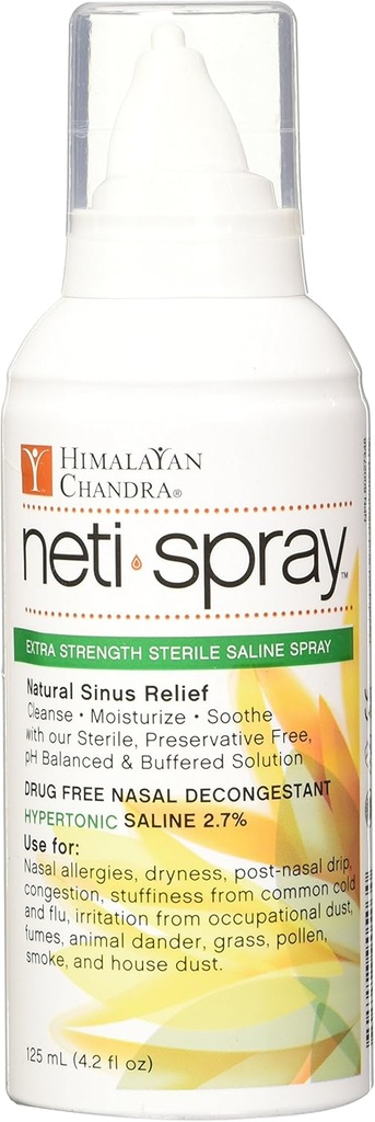 Himalaya Chandra Hypertonic Adult Neti Spray, 4.2 Ounce