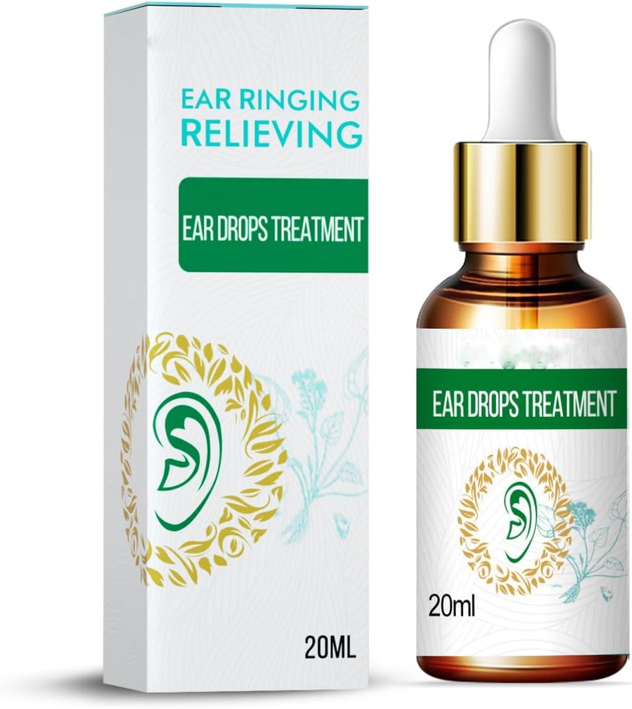 Tinnitus Relief for Rening Ears, Natural Herbal Formula Earing Relief Drops, Tinnitus Oil tehokkaasti lievittää korvasärky ja parantaa kuuloa -1kpl