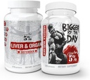5% Nutrition 2- Stack ... Maksan ja elinten puolustaja NAC + BiggerByDay ... Maksan, munuaisten ja sydämen tuki + anabolinen lihasrakentaja, kovan luokan lean Mass Gainer Turkesterone, HICA, L-leusine