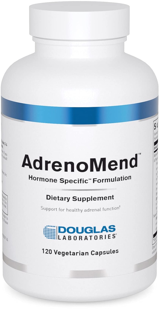 Douglas Laboratories AdrenoMend - Rhodiola Herbal Supplement - Adrenal Support - Med Ashwagandha, Bacopa Monnieri och andra adaptogener - Icke-GMO - 120 vegetariska kapslar