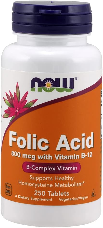Nu livsmedel Folic Acid 800 mcg Tabs (Pack of 2)
