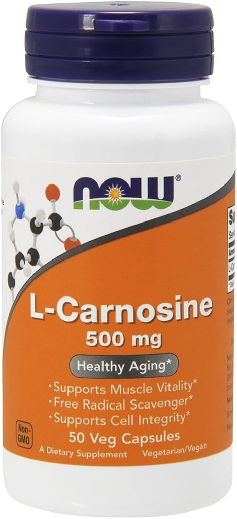L-Carnosine 500mg - Kasvisruokaa - Nyt Ruokaa - 50 - VegCap