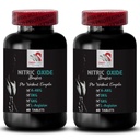 Dagligt tillskott - NITRIC OXIDE BOOSTER - Kväveoxidtillskott för män, Motionstillskott, Prestationsökning, Kraftfokus, Stamina formel, Endurance booster, Muscle enhancer 2 Bottle 120 Tabs