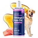 Rehelliset Tassut Wild Alaskan Salmon Oil for Dogs & Cats Omega 3 Fish Oil Supplement for Skin, Takki, Joint & Heart Health 