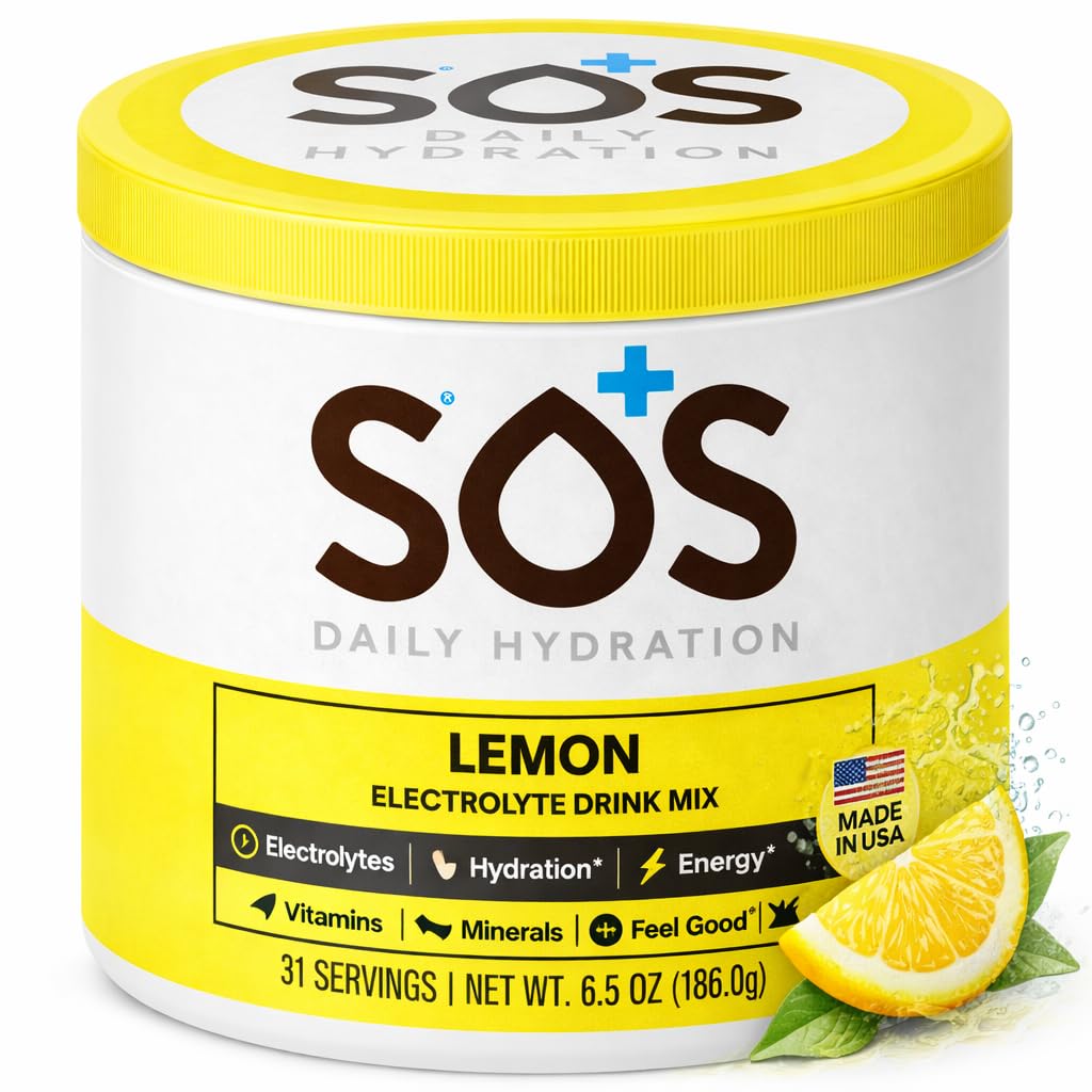 SOS Hydraation Elektrolyyttijauhe juoma Mix ... Bulk 31 Tarjoilut ... Alhainen sokeri 15 Calorie Keto- Ystävällinen & Nopea nesteytys