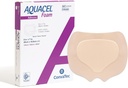 ConvaTec AQUACEL Foam 8"x7" Sacral Haava pukeutuminen silikoni geeli liima, vedenpitävä, joustava, lääketieteellinen grade Hydrofiber Technology, Steriili, Suorakulmainen, 5ct laatikko