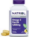 Natrol, Omega-3 Fish Oil Softgels, Heart Health Dietary Supplement, 1000 mg, 150 greve