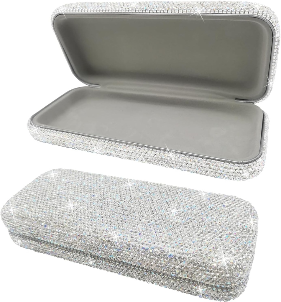 Bling Aurinkolasit tapauksessa, Kiiltävä timantti aurinkolasit Kova asia Söpö lasit tapauksessa,Rhinestone silmälasi tapauksessa naisille