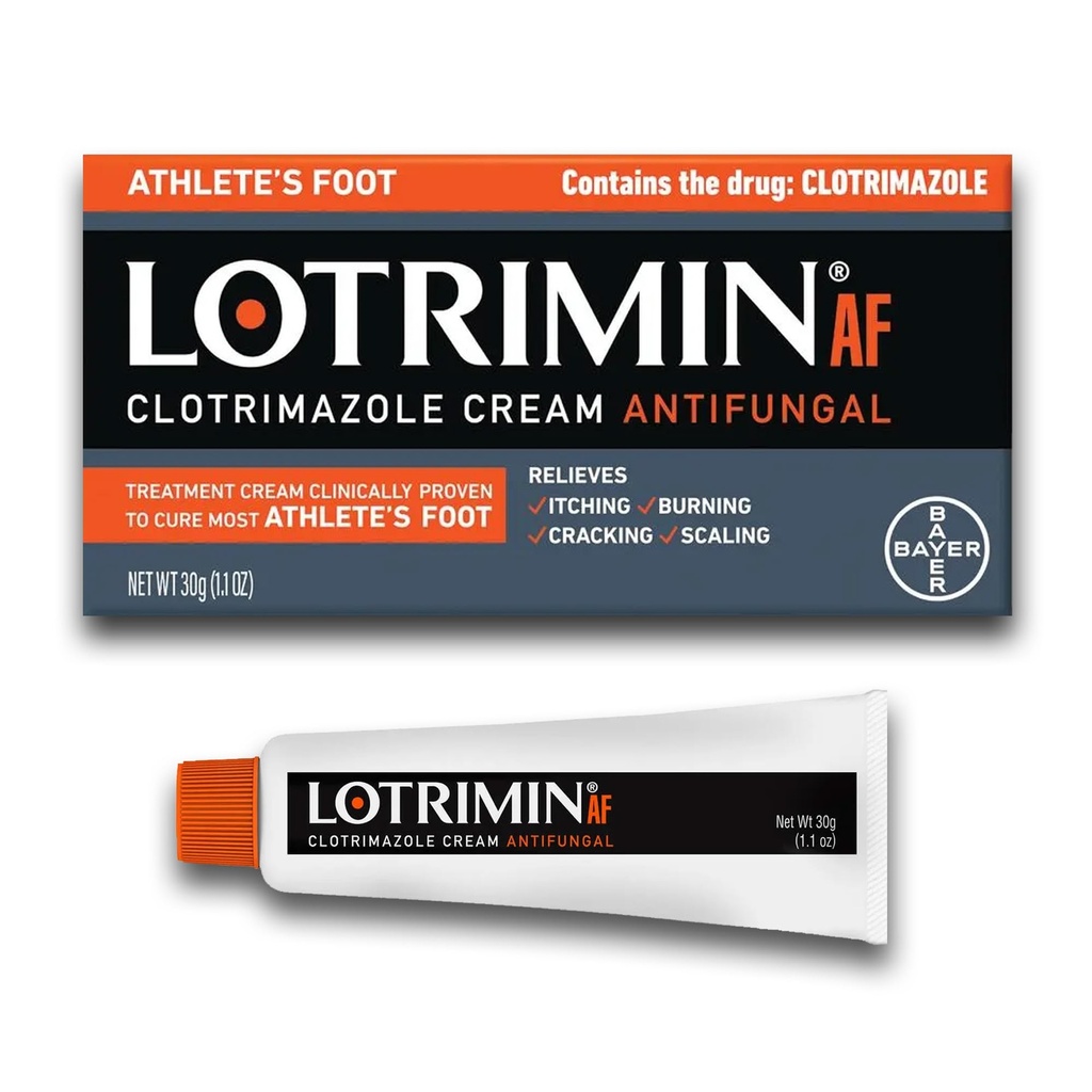 Lotrimin AF Cream: urheilijan jalka 1% Klotrimatsoli Sienilääkehoito, kliinisesti todistettu tehokas, 1,1 Ounce (New Look)