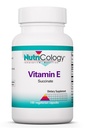 Nutricologia E-vitamiini Succinate Supplement - miehille ja naisille, 400 IU D-Alfa-tokoferyyli, antioksidantti, kasvissyöjäkapselit - 100