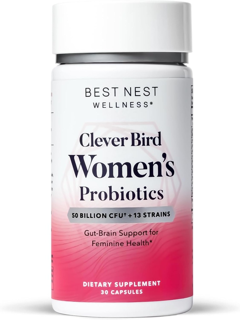 Paras pesä wellness Naisten probiootit - Gut & Brain Health Support Supplement - Formula useita probiootti kanta - Ruoansulatus tukea täydentää naisille - 30 kapselia