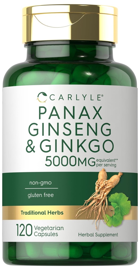 Carlyle Panax Ginseng & Ginkgo 5000 mg 