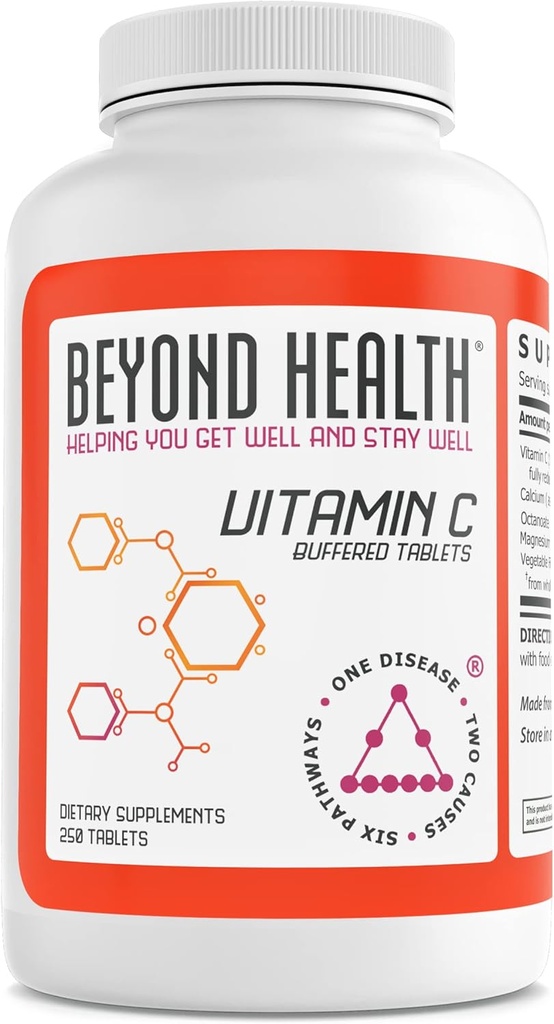 Beyond Health C-vitamiini puskuroidut tabletit - Immuuni tuki - 250