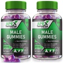 (2 Pack) Apex Testodrive, Apex Testodrive Dietary Supplement för Män, Apex Testodrive Won All-Natural Formel för Total Wellness och Peak Performance, Apex Testo Drive Gomitas Review (120 Gummies)