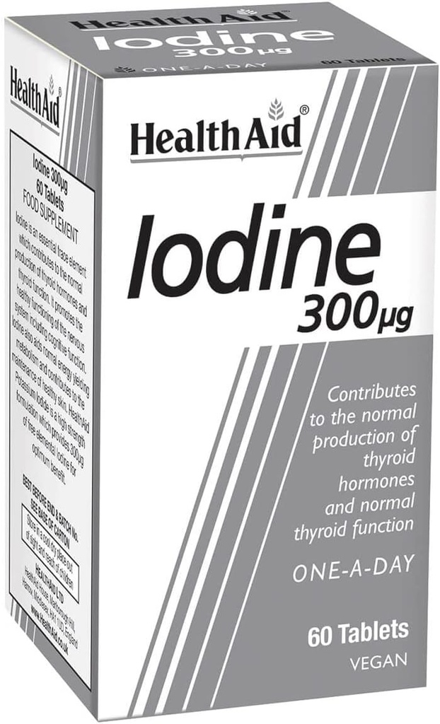 Hälsohjälp 300mcg IdIodine tabletter - Pack med 60 tabletter