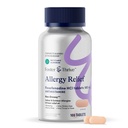Foster & Thrive Fexofenadiini HCl Non Drowsy Allergy Relief for Hay Fever, Pollen, kutina silmät ja kausittaiset allergies, tehokas tuki lapsille ja aikuisille, 180 mg, 100 tablettia