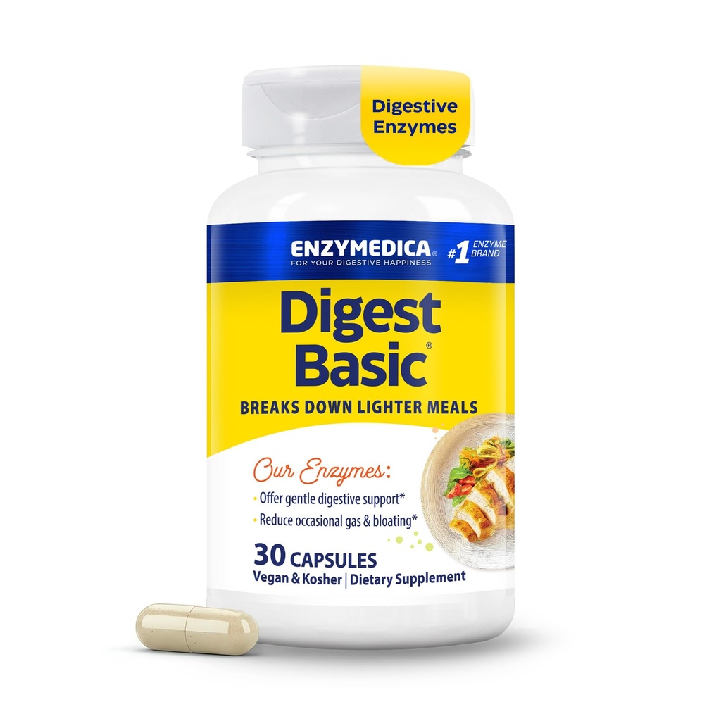 Enzymedica - Pigest Basic, Essential Full Spectrum Dgestive Enzymes, 30