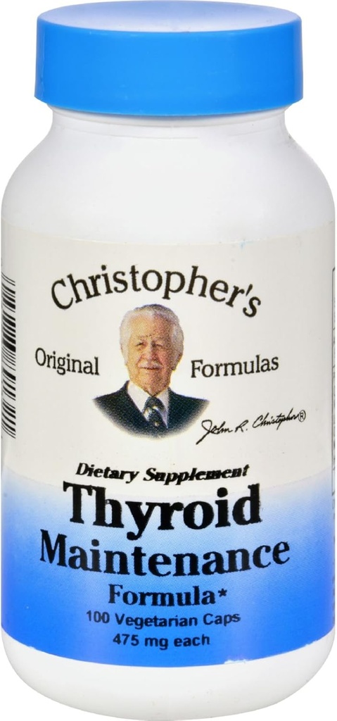 Christopher's Kilpirauhasen ylläpito - 485 mg - 100 kasviskapselia