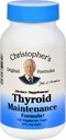 Christophers sköldkörtelunderhåll - 485 mg - 100 vegetariska kapslar