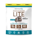 Designer Wellness, Designer Lite, Low Calorie Natural Protein, Prebioottikuitu, Key Vitamiines & Minerals, Chocolate Cookies & Cream, 25,6 Ounces