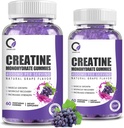 Kreatinmonohydrat Gummies muskelstyrka för Män & Kvinnor, energiökning Pre Work Supplement - Grape smak