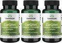 Swanson Controlled Release Curqfen Curcumin/Fenugreek Complex 60 Veg kapselia (3 pakkaus)