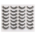 Newcally Lashes Väärät silmäripsit Kissa Silmät Wispy Natural Faux Mink Lashes 14 Pars Pack Light Tilavuus Lyhyt väärennetyt silmälasit Monipakkaus