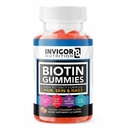 INVIGOR8 Biotiini Gummies 10000mcg ... Hiusten ihokynnet Vitamiinit Biotiini täydentää naisille miehet ja lapset 5000mcg x2 ...