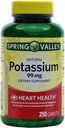 Spring Valley kalium 99 mg från kaliumglukonat 595 mg (250 greve)