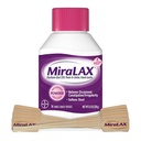 MiraLAX Laksatiivinen jauhe, hellä Ummetus Helpotus aikuisille, Softener PEG 3350, Nonstimulant Laksative, Ei kovia sivuvaikutuksia, Sisältää Stirrer, 14 annos