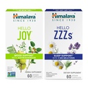 Himalaya Hei Joy Ashwagandha parantaa mielialan ja henget & Hei ZZZs Melatonin uni tuki, 60 kapselia Jokainen - Bundle